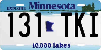 MN license plate 131TKI