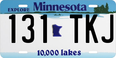 MN license plate 131TKJ