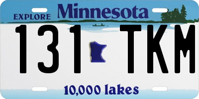 MN license plate 131TKM