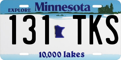 MN license plate 131TKS