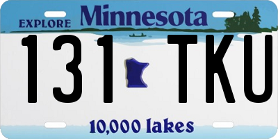 MN license plate 131TKU