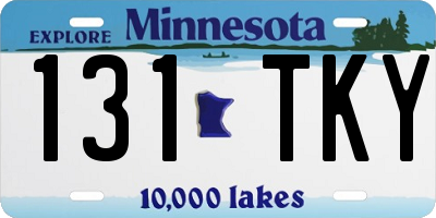 MN license plate 131TKY