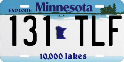 MN license plate 131TLF