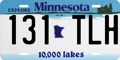 MN license plate 131TLH