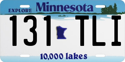 MN license plate 131TLI