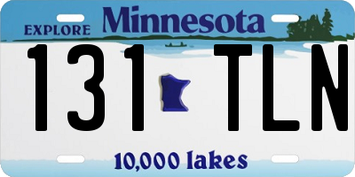 MN license plate 131TLN