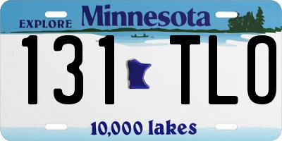 MN license plate 131TLO