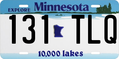MN license plate 131TLQ