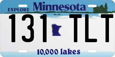 MN license plate 131TLT