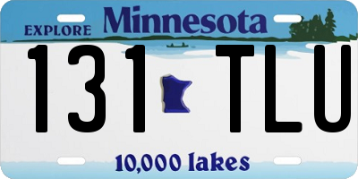 MN license plate 131TLU