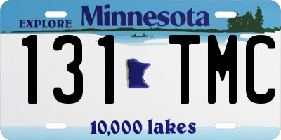 MN license plate 131TMC