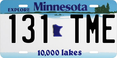 MN license plate 131TME