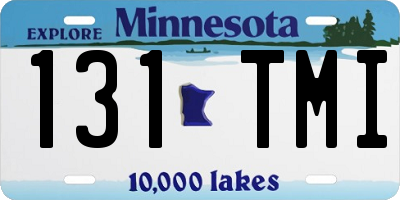 MN license plate 131TMI