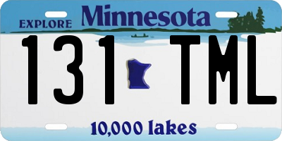 MN license plate 131TML