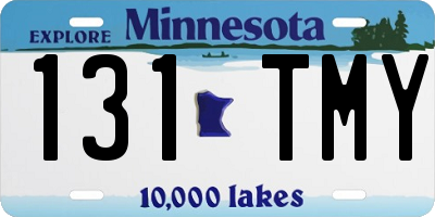MN license plate 131TMY