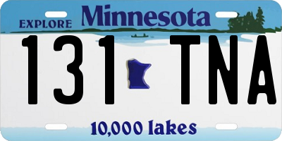 MN license plate 131TNA