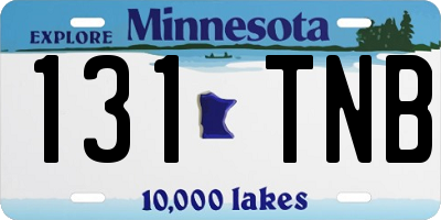MN license plate 131TNB