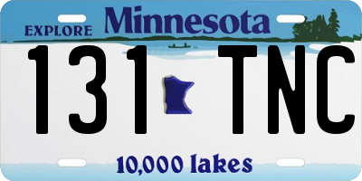 MN license plate 131TNC