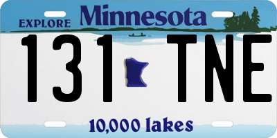 MN license plate 131TNE
