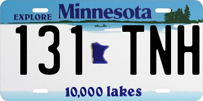 MN license plate 131TNH