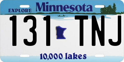 MN license plate 131TNJ