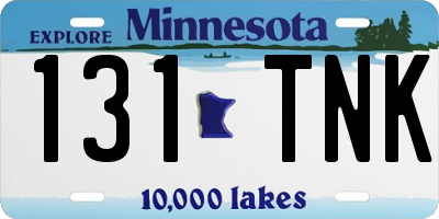 MN license plate 131TNK