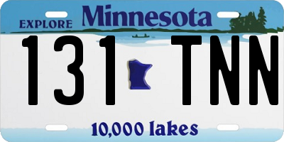 MN license plate 131TNN