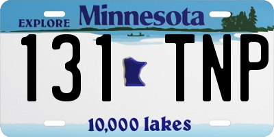 MN license plate 131TNP