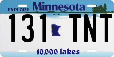 MN license plate 131TNT