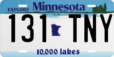 MN license plate 131TNY
