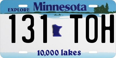 MN license plate 131TOH
