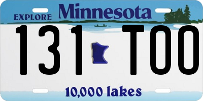 MN license plate 131TOO