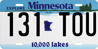 MN license plate 131TOU