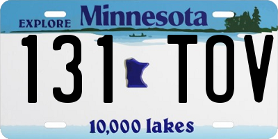 MN license plate 131TOV