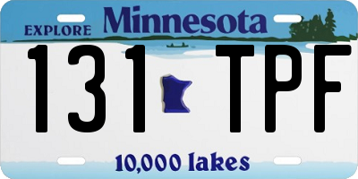 MN license plate 131TPF