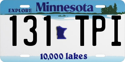 MN license plate 131TPI