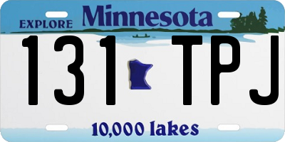 MN license plate 131TPJ
