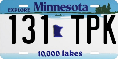 MN license plate 131TPK
