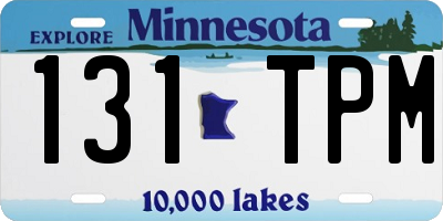 MN license plate 131TPM