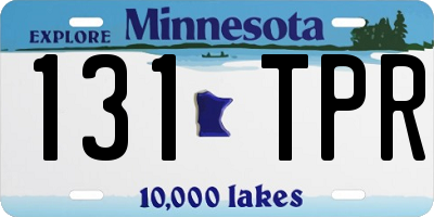 MN license plate 131TPR
