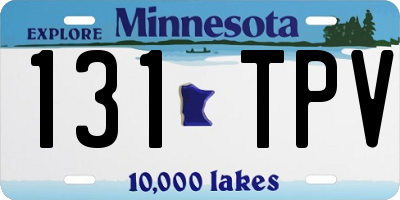 MN license plate 131TPV