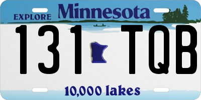 MN license plate 131TQB