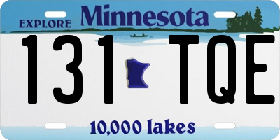 MN license plate 131TQE
