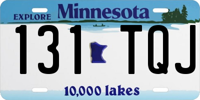 MN license plate 131TQJ