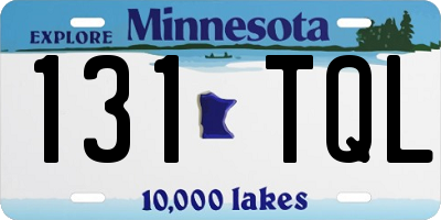 MN license plate 131TQL