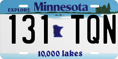 MN license plate 131TQN