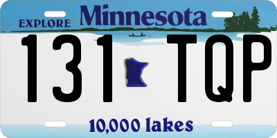 MN license plate 131TQP