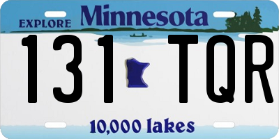MN license plate 131TQR