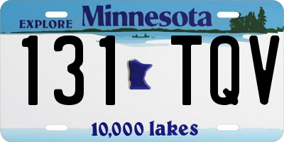 MN license plate 131TQV