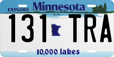 MN license plate 131TRA